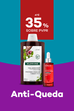 Produtos Anti Queda com destaque promocional de até 35% sobre preço de Venda ao Público Recomendado